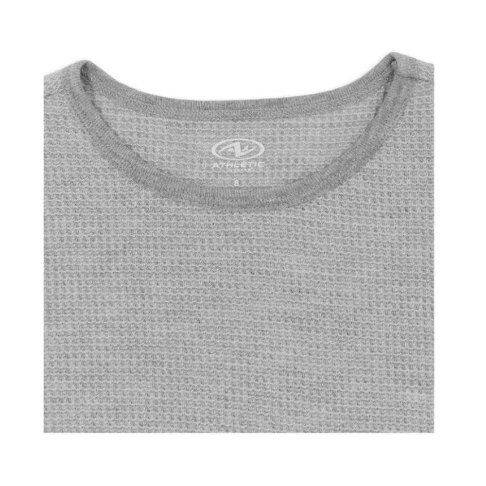 Athletic Works Girls Waffle Thermal Underwear Set Medium 7-8 Gray NEW